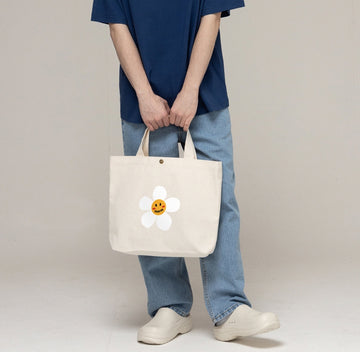 【GRAVER X Oneul wine】Wine Flower White Clip 2Way Eco Bag
